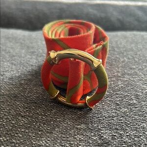 J. Crew Orange and Green Belt